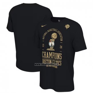 Maillot Manche Courte Boston Celtics 18-time NBA Finals Champions Locker Room Noir