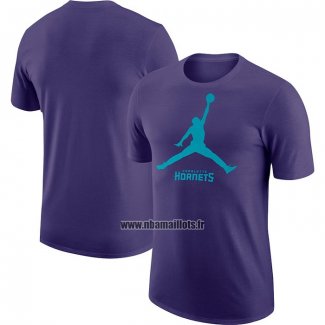 Maillot Manche Courte Charlotte Hornets Essential Jumpman Volet