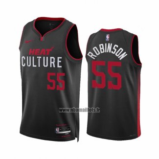 Maillot Miami Heat Duncan Robinson NO 55 Ville 2023-24 Noir