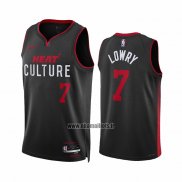 Maillot Miami Heat Kyle Lowry NO 7 Ville 2023-24 Noir