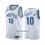 Maillot Minnesota Timberwolves Mike Conley JR. NO 10 Classic 2023-24 Blanc