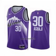 Maillot Utah Jazz Ochai Agbaji NO 30 Ville 2023-24 Volet