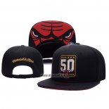 Casquette Chicago Bulls Mitchell & Ness 1966-2016 Noir