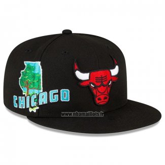 Casquette Chicago Bulls Stateview Noir