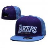 Casquette Los Angeles Lakers Ville Edition 2021-22 9FIFTY Snapback Bleu Volet