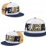 Casquette New Orleans Pelicans 9FIFTY Snapback Blanc Bleu Jaune