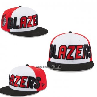 Casquette Portland Trail Blazers 9FIFTY Blanc Rouge Noir