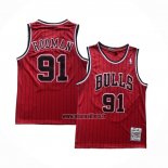 Maillot Chicago Bulls Dennis Rodman NO 91 Mitchell & Ness 1996-97 Rouge