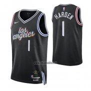 Maillot Los Angeles Clippers James Harden NO 1 Ville Noir