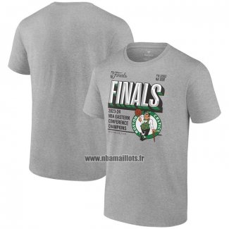 Maillot Manche Courte Boston Celtics 2024 Eastern Conference Champions Gris