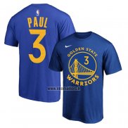 Maillot Manche Courte Golden State Warriors Chris Paul 2019-20 Bleu