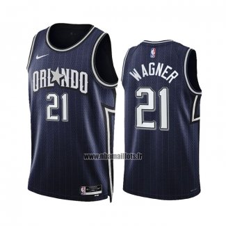 Maillot Orlando Magic Moritz Wagner NO 21 Ville 2023-24 Bleu