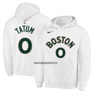 Veste a Capuche Boston Celtics Jayson Tatum Ville 2023-24 Blanc