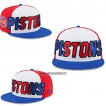 Casquette Detroit Pistons 9FIFTY Snapback Blanc Bleu Rouge