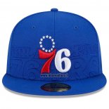 Casquette Philadelphia 76ers 2023 NBA Draft 9FIFTY Snapback Bleu