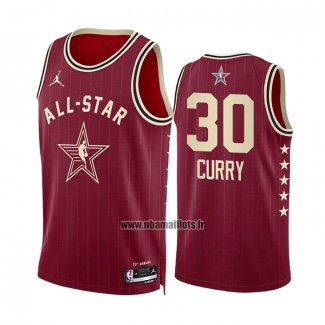 Maillot All Star 2024 Golden State Warriors Stephen Curry NO 30 Rouge