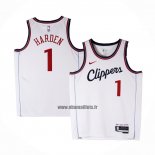 Maillot Los Angeles Clippers James Harden NO 1 Association 2024-25 Blanc