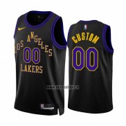 Maillot Los Angeles Lakers Personnalise Ville 2023-24 Noir