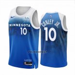 Maillot Minnesota Timberwolves Mike Conley JR. NO 10 Ville 2023-24 Bleu
