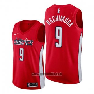 Maillot Washington Wizards Rui Hachimura No 9 Earned 2019-20 Rouge