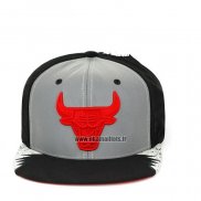 Casquette Chicago Bulls Mitchell & Ness Plata Gris