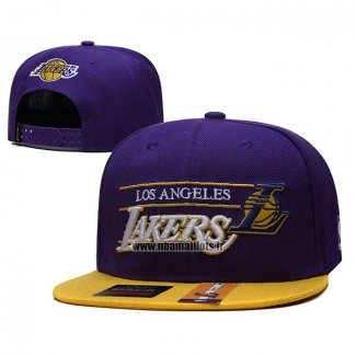 Casquette Los Angeles Lakers Adjustable Volet Jaune