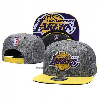 Casquette Los Angeles Lakers Jaune Gris