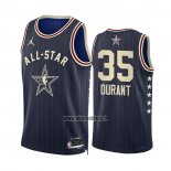 Maillot All Star 2024 Phoenix Suns Kevin Durant NO 35 Bleu