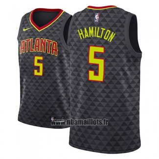 Maillot Atlanta Hawks Daniel Hamilton No 5 Icon 2018 Noir