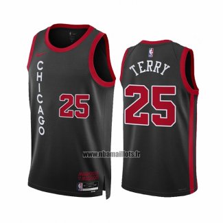 Maillot Chicago Bulls Dalen Terry NO 25 Ville 2023-24 Noir