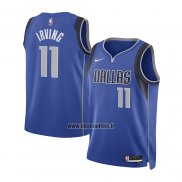 Maillot Enfant Dallas Mavericks Kyrie Irving NO 11 Icon 2022-23 Bleu