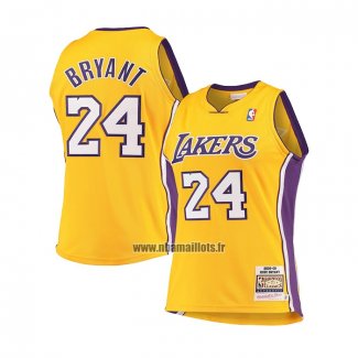 Maillot Enfant Los Angeles Lakers Kobe Bryant NO 24 Mitchell & Ness 2008-09 Jaune