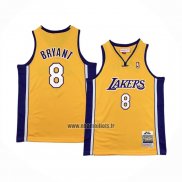 Maillot Enfant Los Angeles Lakers Kobe Bryant NO 8 Mitchell & Ness 1999-00 Jaune