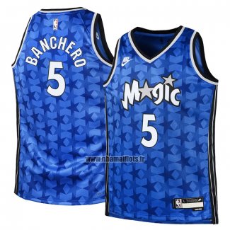 Maillot Enfant Orlando Magic Paolo Banchero NO 5 Classic 2023-24 Bleu