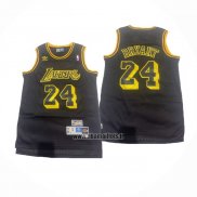 Maillot Los Angeles Lakers Kobe Bryant NO 24 Hardwood Classics Noir