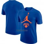 Maillot Manche Courte New York Knicks Essential Jumpman Bleu