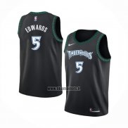 Maillot Minnesota Timberwolves Anthony Edwards NO 5 Classic Noir