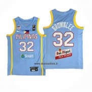 Maillot Philippine Justin Brownlee NO 32 Jeux Olympiques 2024 Bleu