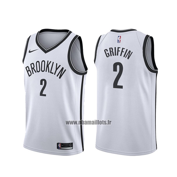 Maillot Brooklyn Nets Blake Griffin No 2 Association 2020 Blanc