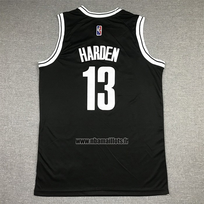 Maillot Brooklyn Nets James Harden NO 13 Icon 2021-22 Noir