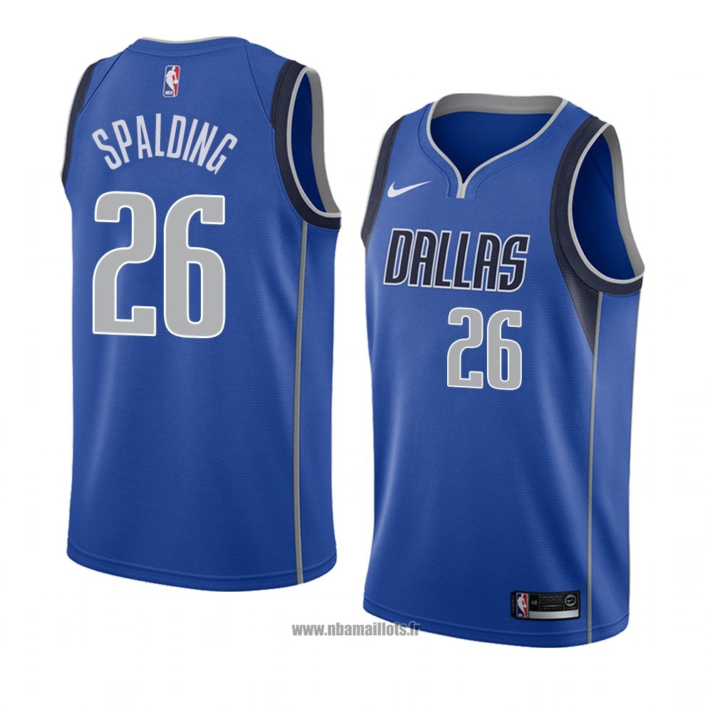 Maillot Dallas Mavericks Ray Spalding No 26 Icon 2018 Bleu